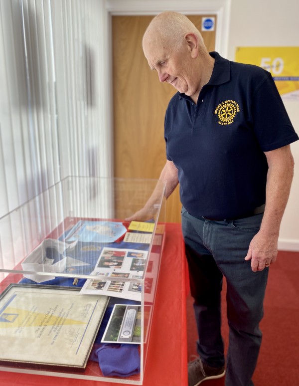 John Lindon 50 Years of Rotary exhibition 2