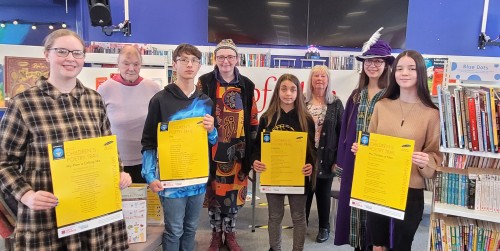 Previous Childrens Poetry Trail with members of the IOM Poetry Society committee and Iva Petrova